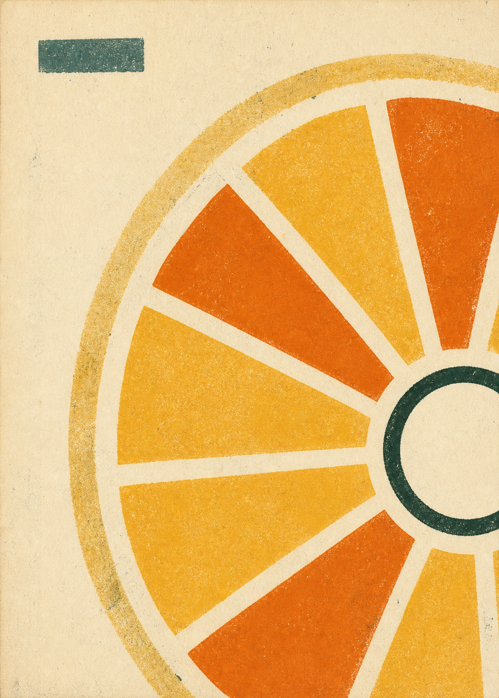 Citrus Section Study — framed Signal Botanics art print